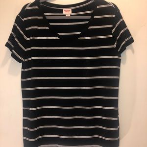 Mossimo Women’s Black Striped Top